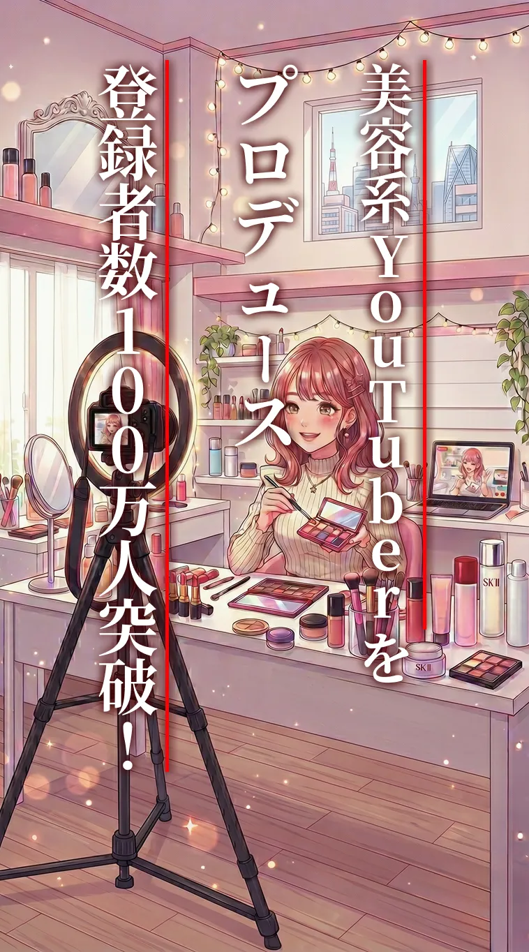 美容系YouTuberをプロデュース
登録者数100万人突破！